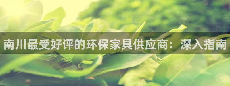 杏耀平台登录检测：南川最受好评的环保家具供应商：深入指南