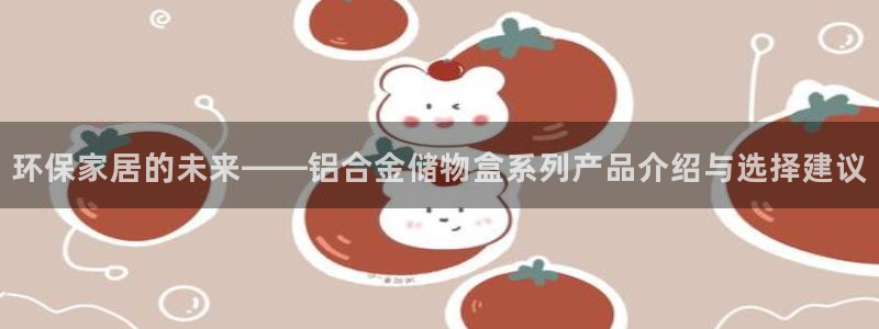 杏耀平台测速登陆：环保家居的未来——铝合金储物盒系列产品介绍