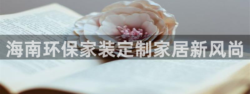杏耀平台官网网址：海南环保家装定制家居新风尚